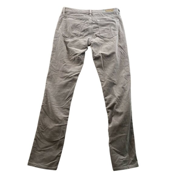 Adriano Goldschmied Womens Corduroy Pants Size 27R Stevie Slim Straight Gray - Picture 2 of 16